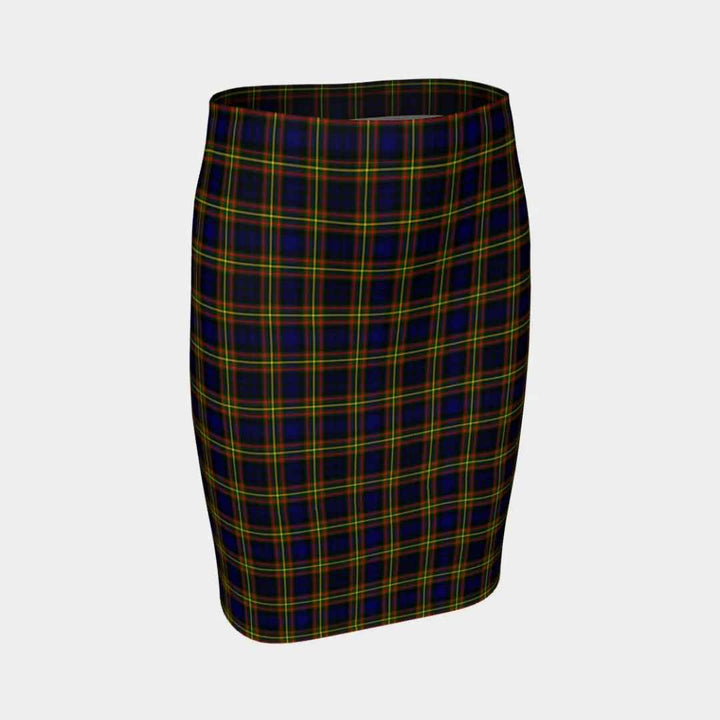 Scottish MacLellan Modern Clan Tartan Fitted Skirt Tartan Plaid 1