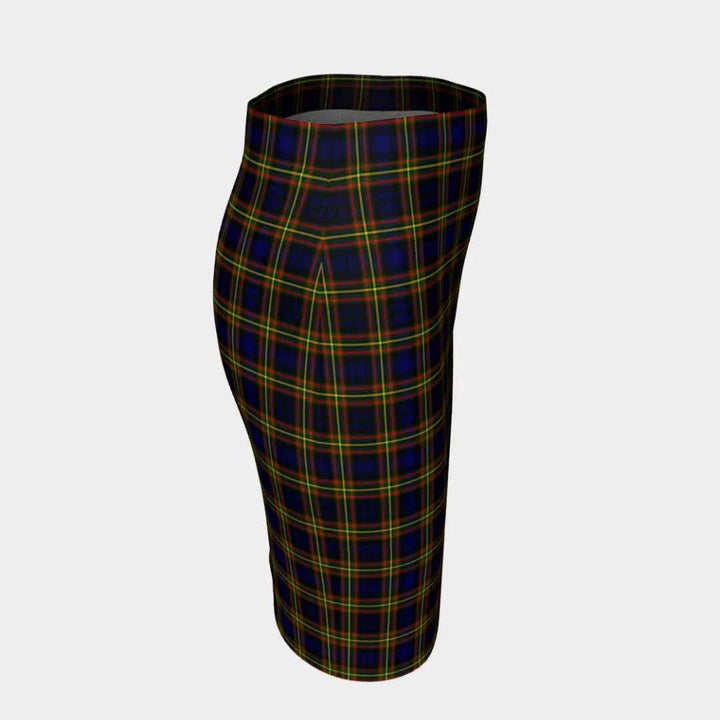 Scottish MacLellan Modern Clan Tartan Fitted Skirt Tartan Plaid 3
