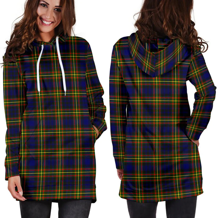 Scottish MacLellan Modern Clan Tartan Hoodie Dress