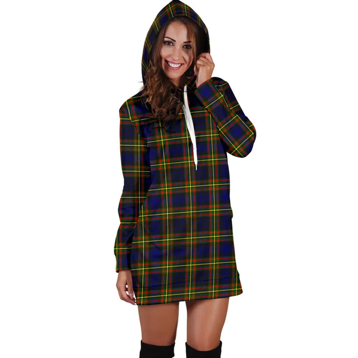 Scottish MacLellan Modern Clan Tartan Hoodie Dress