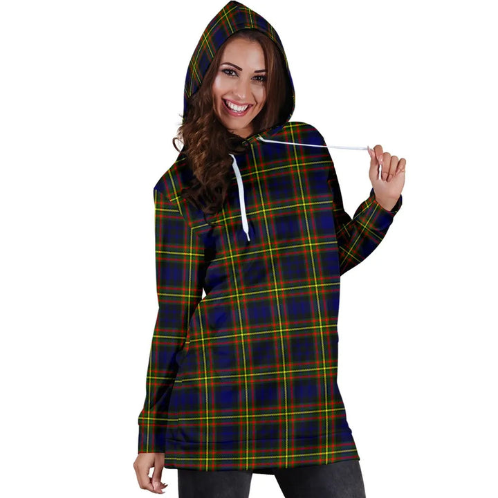 Scottish MacLellan Modern Clan Tartan Hoodie Dress