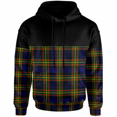 Scottish MacLellan Modern Clan Tartan Hoodie - Horizontal Style Front Side Tartan Plaid