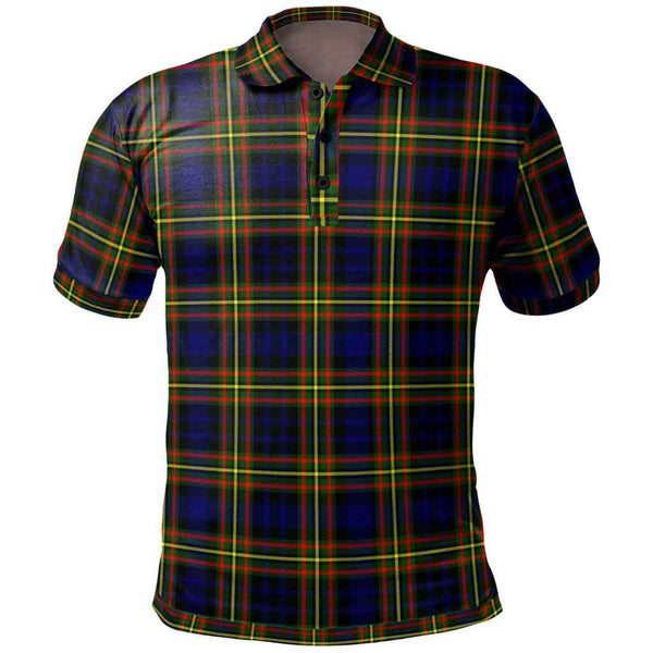 Scottish MacLellan Modern Clan Tartan Polo Shirt Front Side Tartan Plaid
