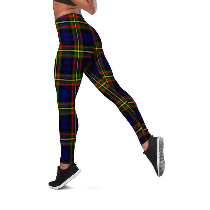 Scottish MacLellan Modern Clan Tartan Women Leggings Tartan Plaid 2