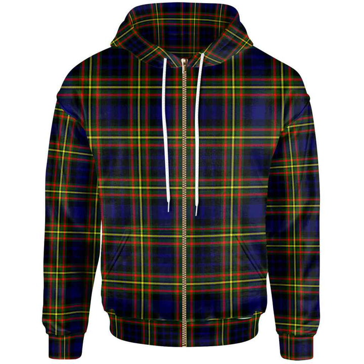 Scottish MacLellan Modern Clan Tartan Hoodie Zip Tartan Plaid