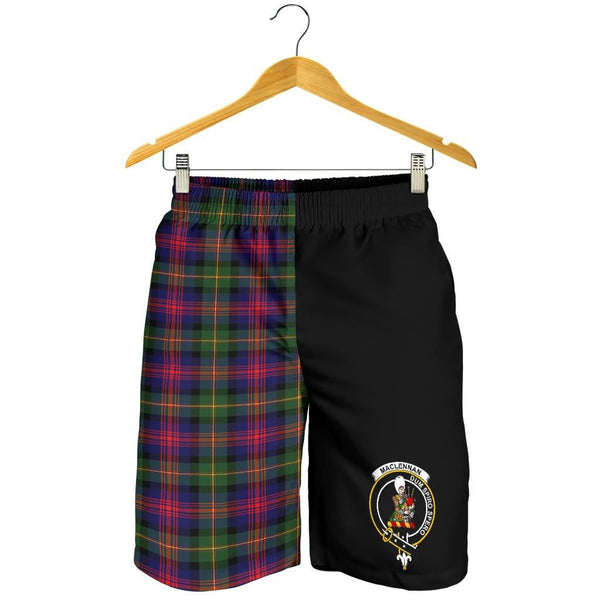 Scottish MacLennan Clan Crest Tartan Half of Me Men's Shorts