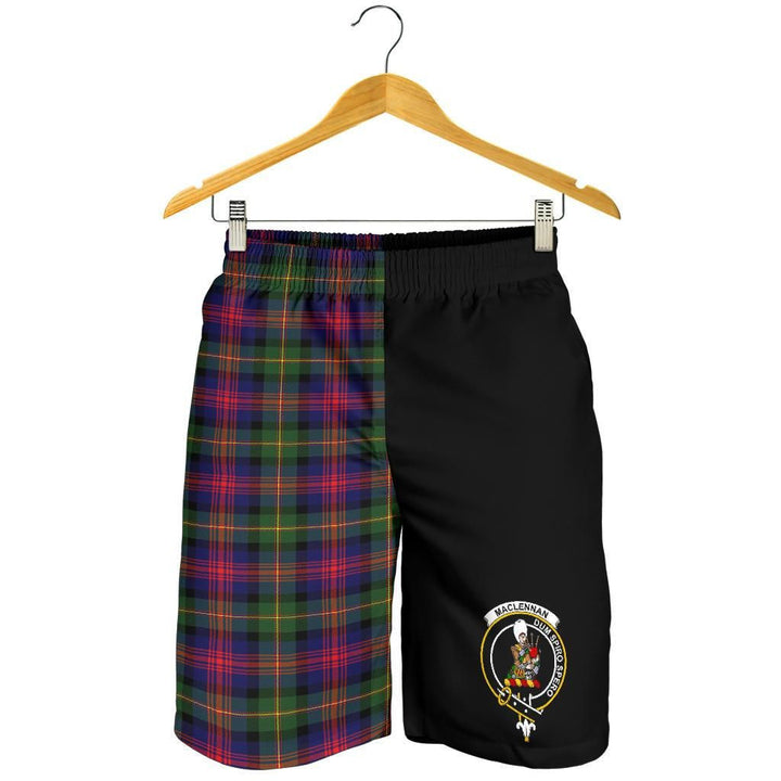 Scottish MacLennan Clan Crest Tartan Half of Me Men's Shorts