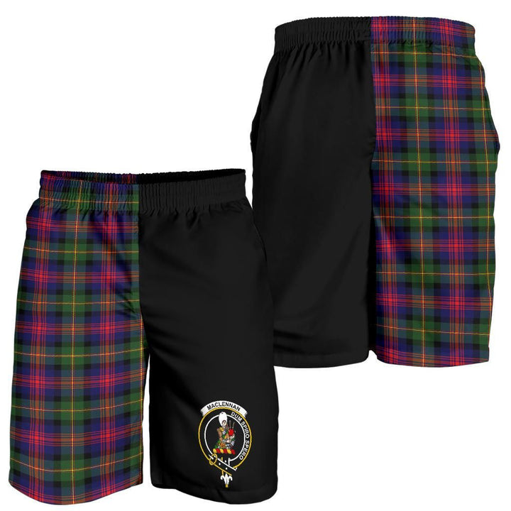 Scottish MacLennan Clan Crest Tartan Half of Me Men's Shorts