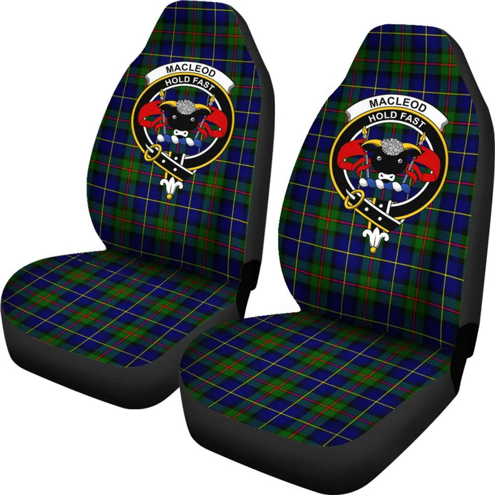 Scottish MacLeod Clan Crest Tartan Car Seat Covers 1