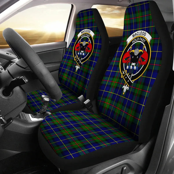 Scottish MacLeod Clan Crest Tartan Car Seat Covers 2