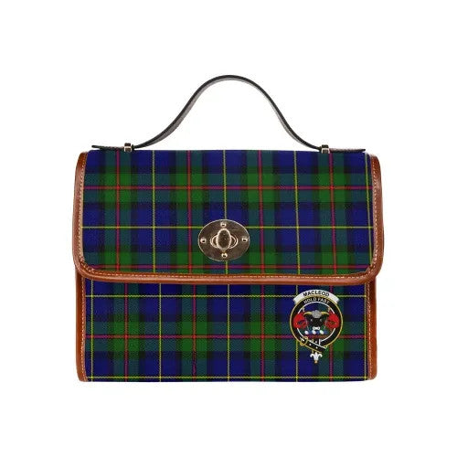 Scottish MacLeod Clan Crest Tartan Waterproof Canvas Bag Tartan Plaid 1