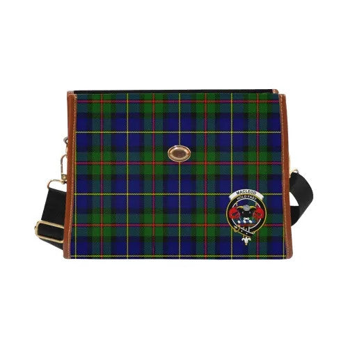 Scottish MacLeod Clan Crest Tartan Waterproof Canvas Bag Tartan Plaid 2