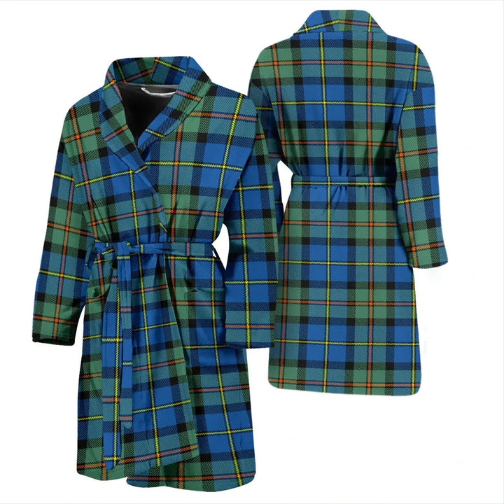 Scottish MacLeod Of Harris Ancient Clan Tartan Bathrobe 1