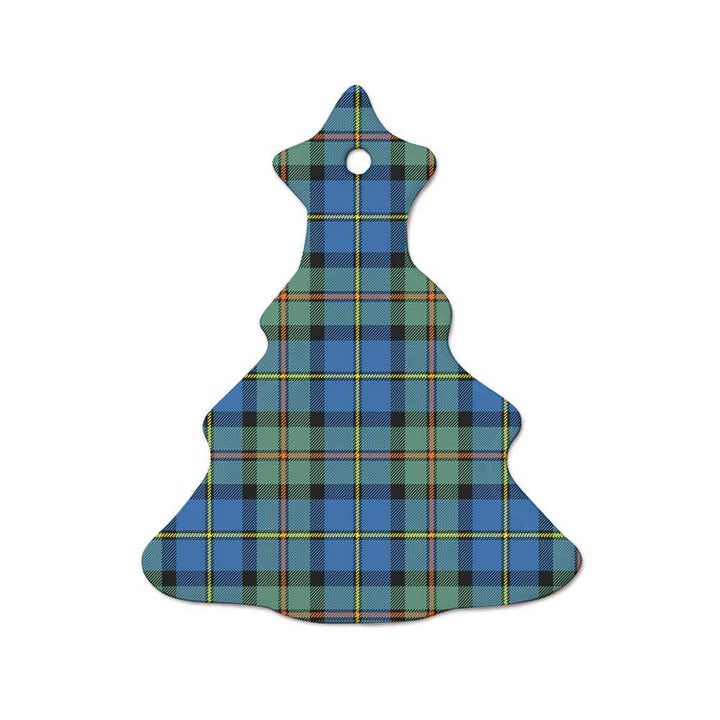 Scottish MacLeod of Harris Ancient Clan Tartan Ceramic Ornament  Tree Shape Tartan Plaid