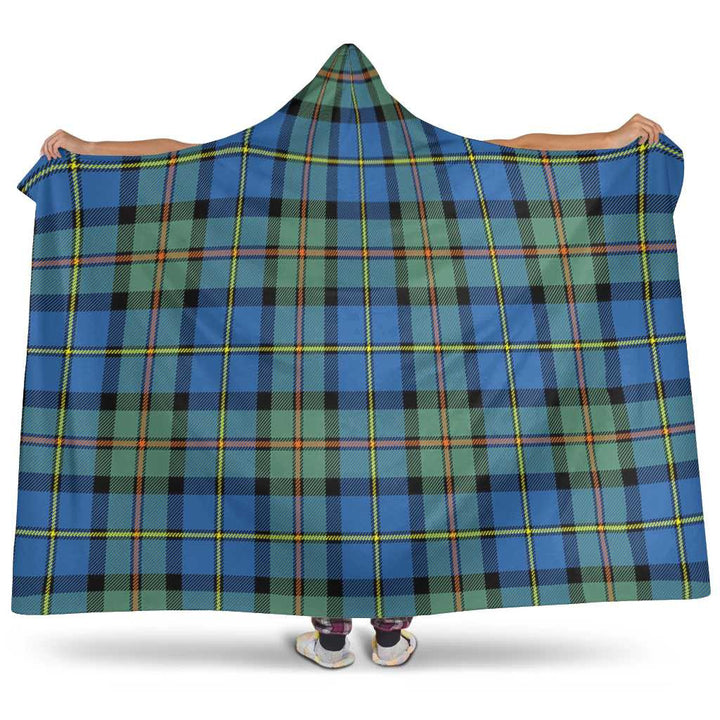Scottish MacLeod of Harris Ancient Clan Tartan Hooded Blanket Tartan Plaid 1