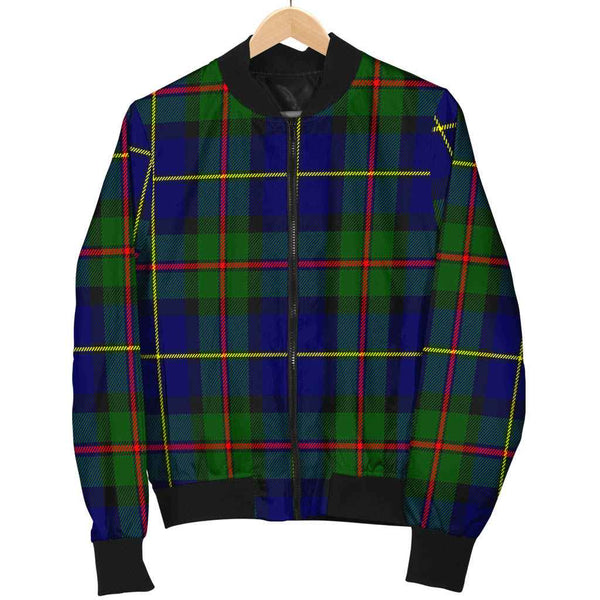 Scottish MacLeod of Harris Modern Clan Tartan Bomber Jacket Tartan Plaid 1