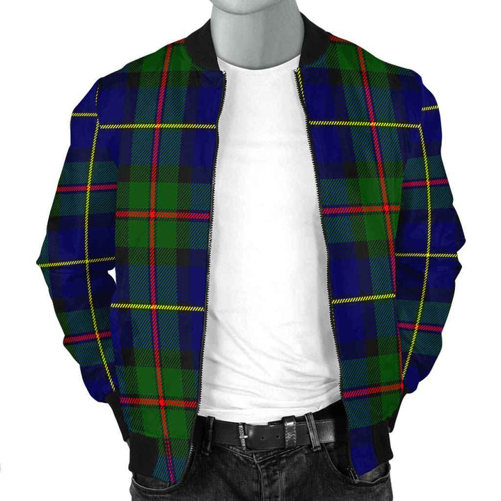Scottish MacLeod of Harris Modern Clan Tartan Bomber Jacket Tartan Plaid 2