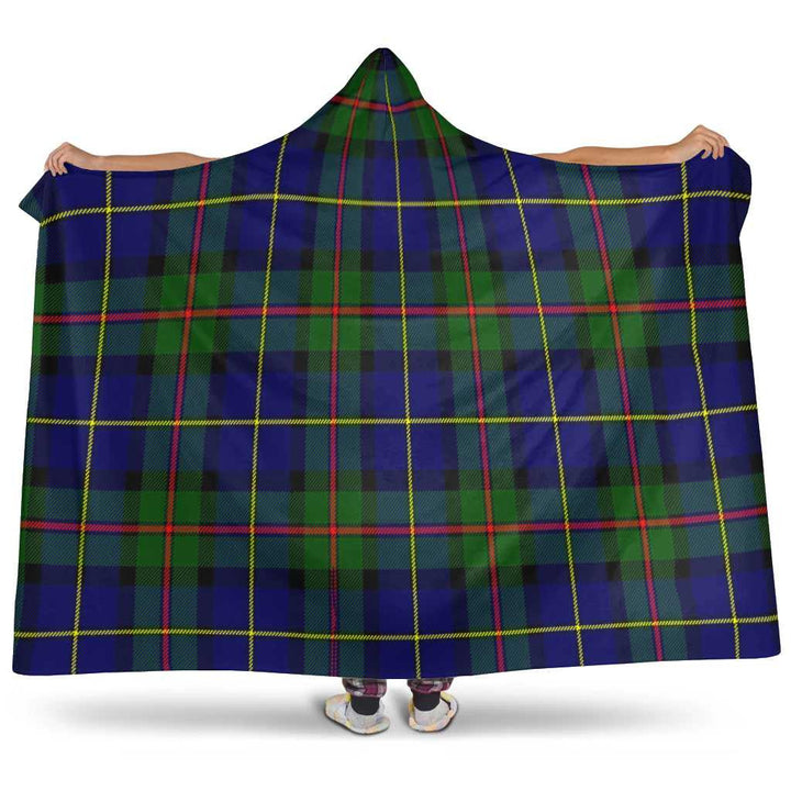 Scottish MacLeod of Harris Modern Clan Tartan Hooded Blanket Tartan Plaid 1