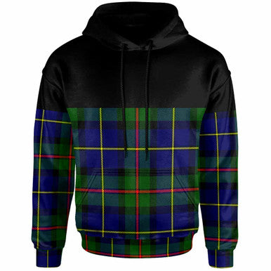Scottish MacLeod of Harris Modern Clan Tartan Hoodie - Horizontal Style Front Side Tartan Plaid