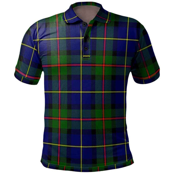 Scottish MacLeod of Harris Modern Clan Tartan Polo Shirt Front Side Tartan Plaid