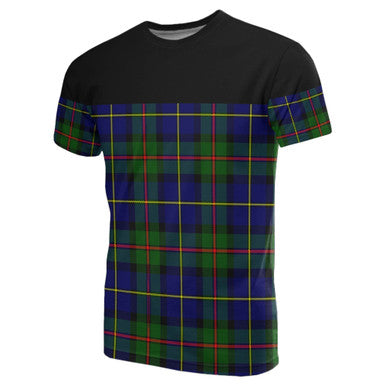 Scottish MacLeod of Harris Modern Clan Tartan T-Shirt Horizontal Style Front Side Tartan Plaid