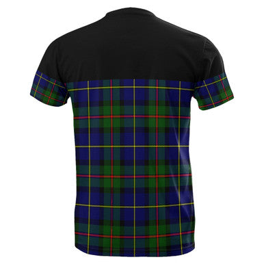 Scottish MacLeod of Harris Modern Clan Tartan T-Shirt Horizontal Style Back Side Tartan Plaid