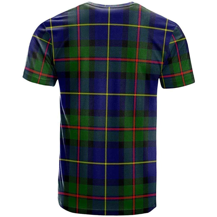 Scottish MacLeod of Harris Modern Clan Tartan T-Shirt Back Side Tartan Plaid