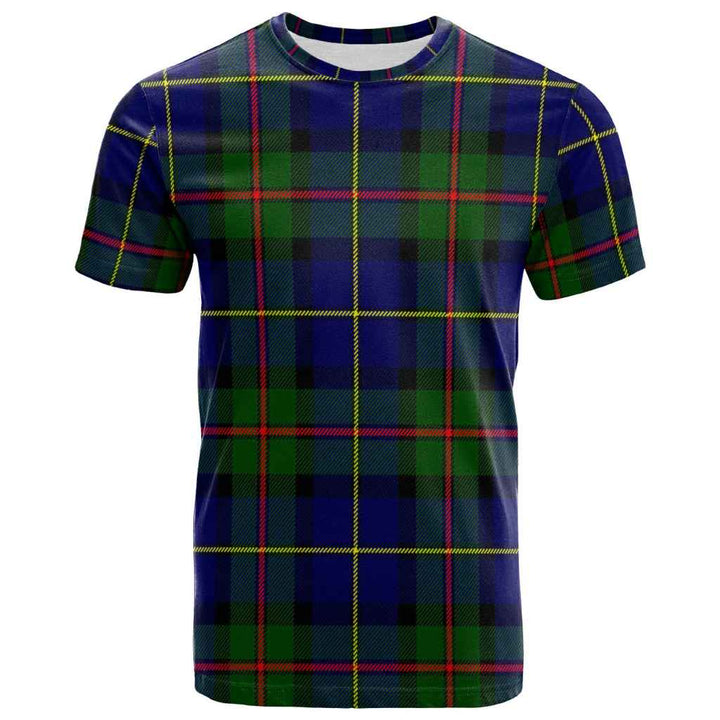 Scottish MacLeod of Harris Modern Clan Tartan T-Shirt Front Side Tartan Plaid
