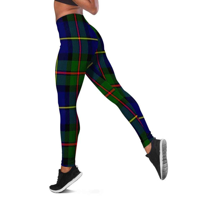 Scottish MacLeod of Harris Modern Clan Tartan Women Leggings Tartan Plaid 2
