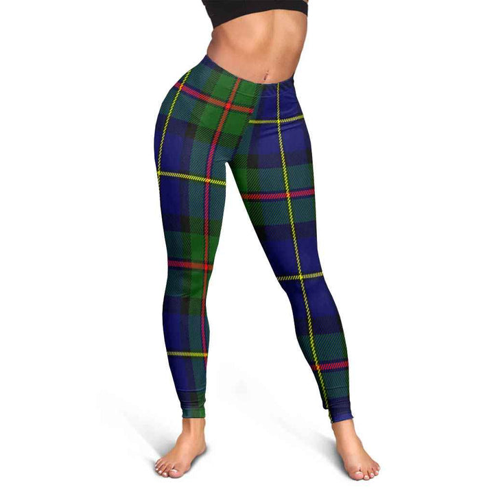 Scottish MacLeod of Harris Modern Clan Tartan Women Leggings Tartan Plaid 3