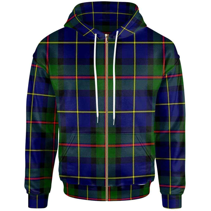 Scottish MacLeod of Harris Modern Clan Tartan Hoodie Zip Tartan Plaid