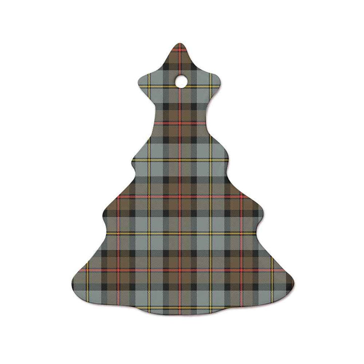 Scottish MacLeod of Harris Weathered Clan Tartan Ceramic Ornament  Tree Shape Tartan Plaid