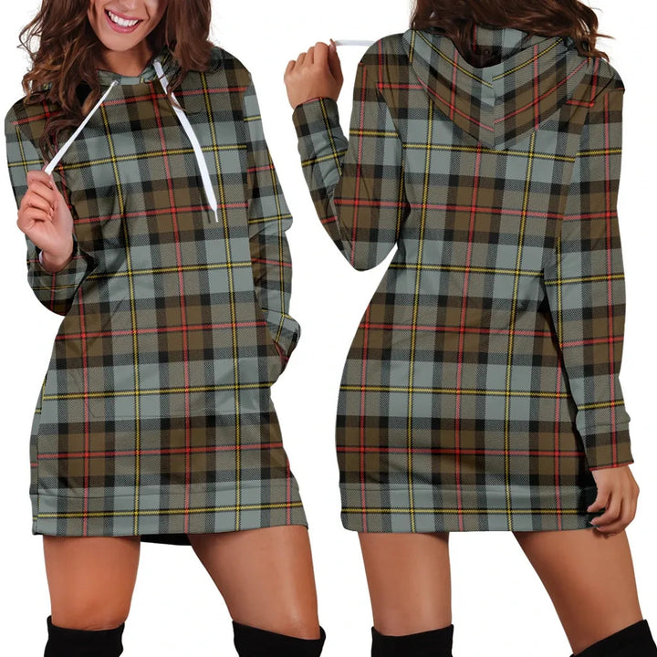 Scottish MacLeod of Harris Weathered Clan Tartan Hoodie Dress