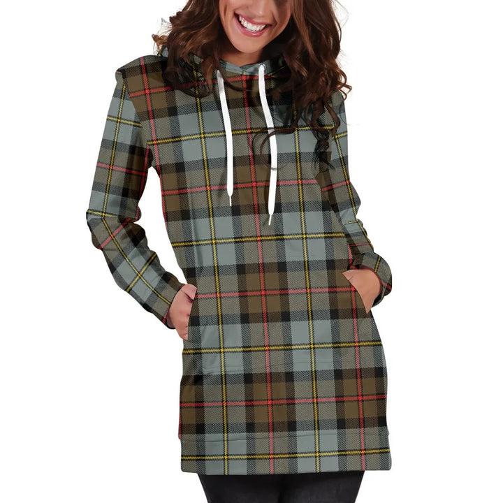 Scottish MacLeod of Harris Weathered Clan Tartan Hoodie Dress