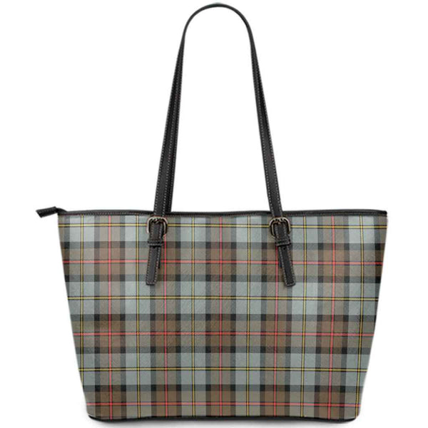 Scottish MacLeod of Harris Weathered Clan Tartan Leather Tote Tartan Plaid