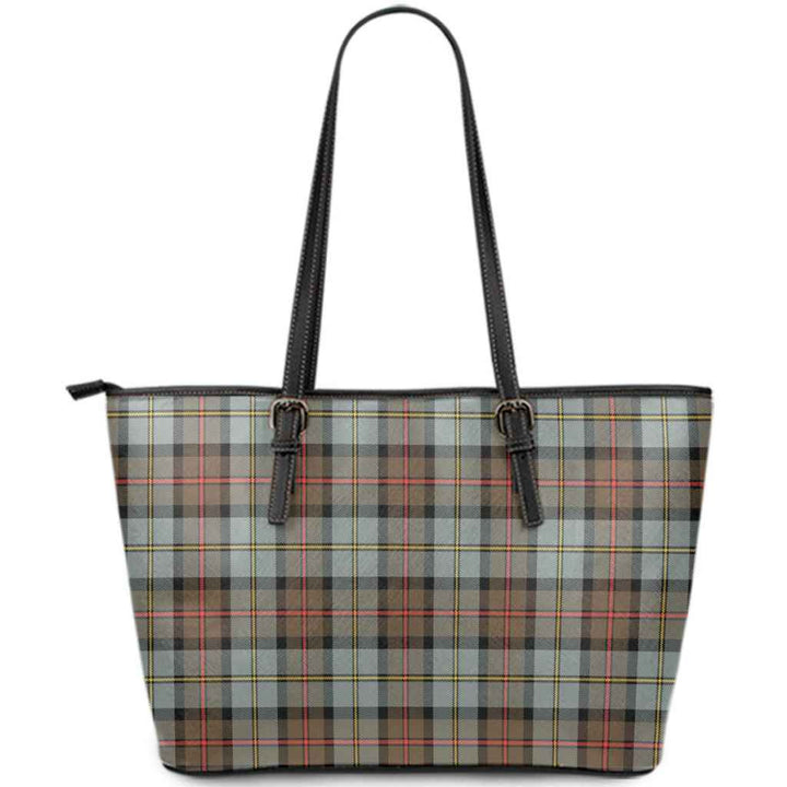 Scottish MacLeod of Harris Weathered Clan Tartan Leather Tote Tartan Plaid