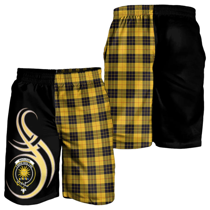 Scottish MacLeod of Lewis Ancient Clan Crest Tartan Believe in Me Men's Shorts