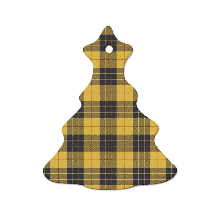 Scottish MacLeod of Lewis Ancient Clan Tartan Ceramic Ornament  Tree Shape Tartan Plaid