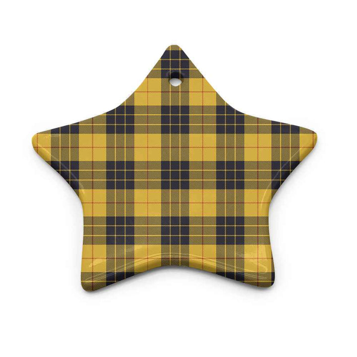 Scottish MacLeod of Lewis Ancient Clan Tartan Ceramic Ornament Star Shape Tartan Plaid