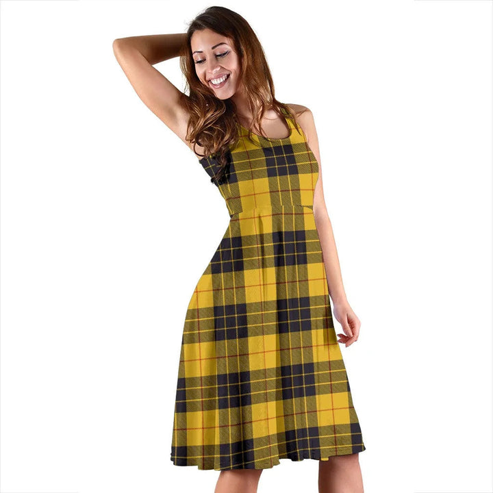Scottish MacLeod of Lewis Modern Clan Tartan Women Midi Dress