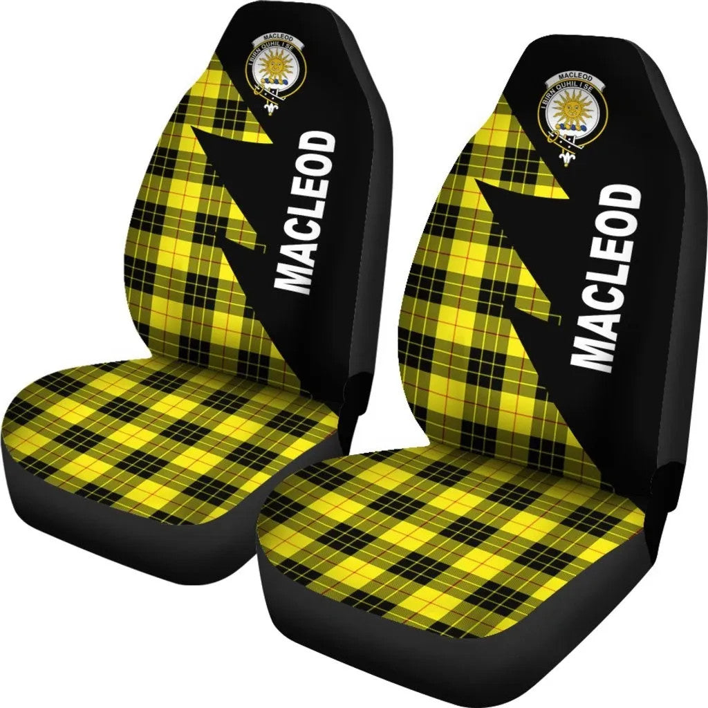 Scottish MacLeod of Lewis Clan Crest Tartan Car Seat Covers - Flash St ...