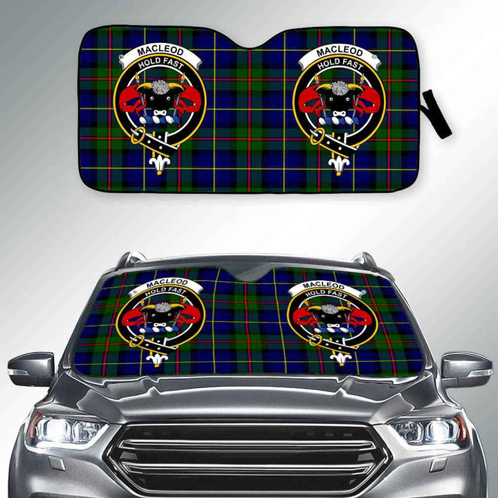 Scottish MacLeod of Lewis Clan Crest Tartan Car Windshield Sun Shade Tartan Plaid 2