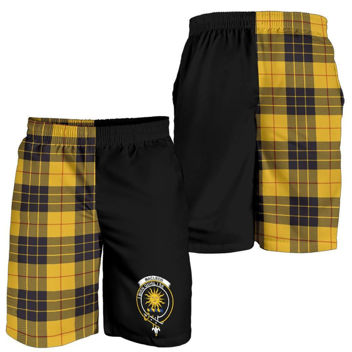 Scottish MacLeod of Lewis Clan Crest Tartan Half of Me Men's Shorts