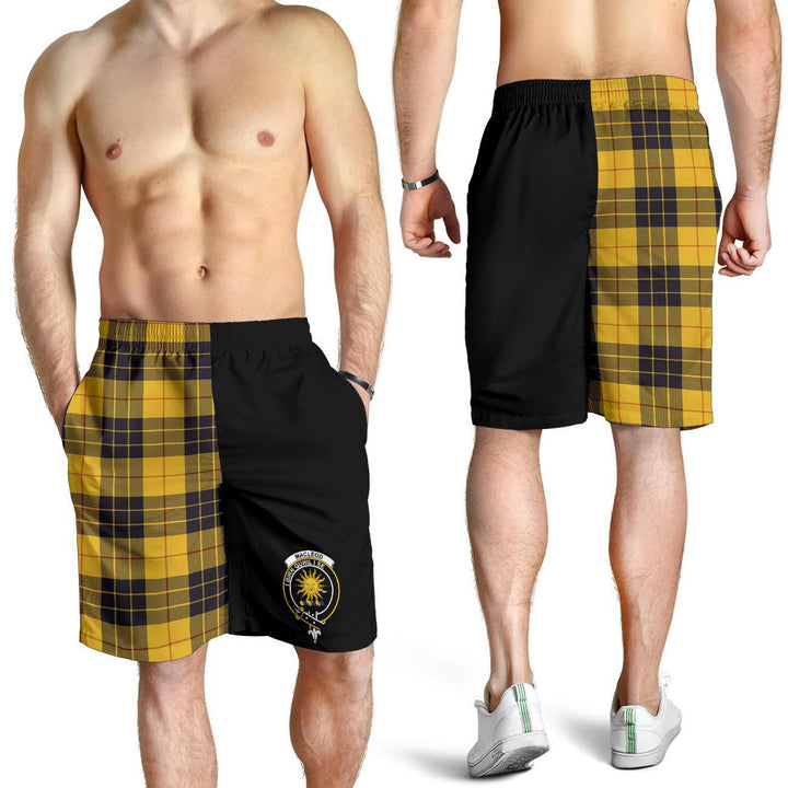 Scottish MacLeod of Lewis Clan Crest Tartan Half of Me Men's Shorts