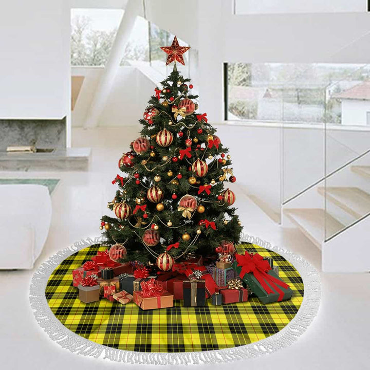 Scottish MacLeod of Lewis Modern Clan Tartan Christmas Tree Skirt Tassels 3 Tartan Plaid