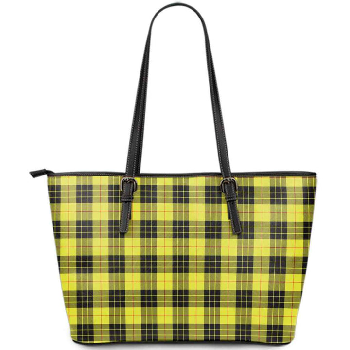 Scottish MacLeod of Lewis Modern Clan Tartan Leather Tote Tartan Plaid