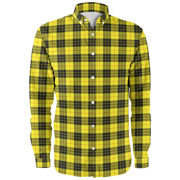 Scottish MacLeod of Lewis Modern Clan Tartan Long Sleeve Shirt Front Side Tartan Plaid