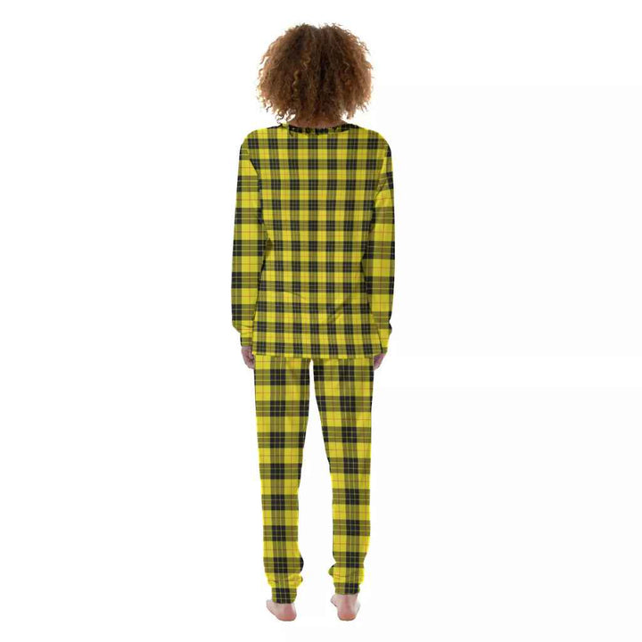 Scottish MacLeod of Lewis Modern Clan Tartan Pajama Set Women Back Side Tartan Plaid