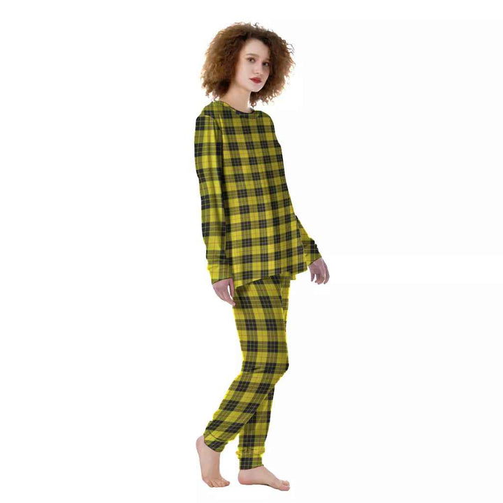 Scottish MacLeod of Lewis Modern Clan Tartan Pajama Set Women Front Side Tartan Plaid