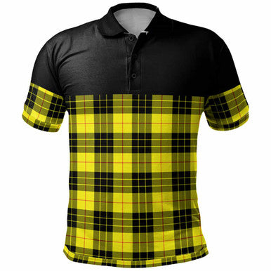 Scottish MacLeod of Lewis Modern Clan Tartan Polo Shirt - Horizontal Style Front Side Tartan Plaid